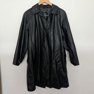 Black London Fog Rain Coat